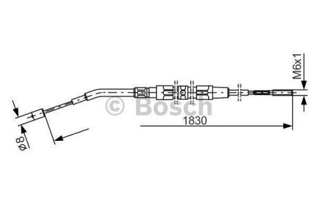 ТРОС тормозной BOSCH 1 987 477 008