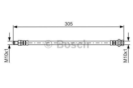Тормозной шланг BOSCH 1987481442 (фото 1)