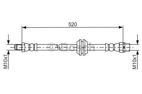 Тормозной шланг MINI Countryman 'F'1,6-2,0'10>> BOSCH 1987481680