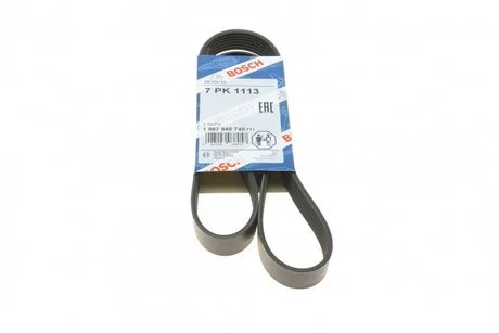 РЕМЕНЬ П-КЛИНОВЫЙ 7PK1113 BOSCH 1987945740