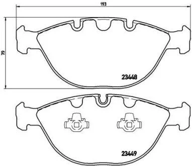 Гальмівні колодки дискові BREMBO P06028