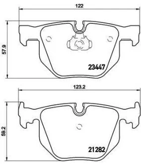 Гальмівні колодки дискові BREMBO P06029