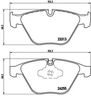 Гальмівні колодки дискові BREMBO P06055