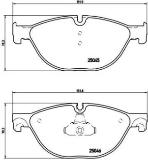 Тормозные колодки дисковые BREMBO P06076