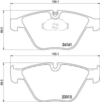 Гальмівні колодки дискові BREMBO P06081