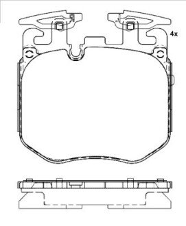 Гальмівні колодки пер BMW X5 (G05, F95) 18- BREMBO P 06 106