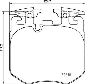 Гальмівні колодки пер BMW X5 (G05, F95) 18- BREMBO P 06 106