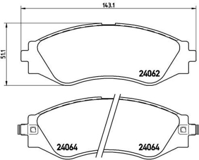 Тормозные колодки комплект. BREMBO P10 006 (фото 1)