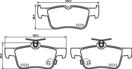 Гальмівні колодки зад Ford Kuga 12- BREMBO P 24 217