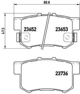 Гальмівні колодки дискові BREMBO P28039