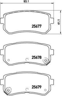 Колодки дискового тормоза BREMBO P30068