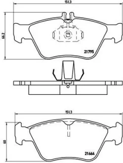 Гальмівні колодки дискові BREMBO P50023
