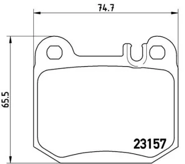 Тормозные колодки дисковые BREMBO P50043