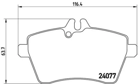 Гальмівні колодки дискові BREMBO P50056