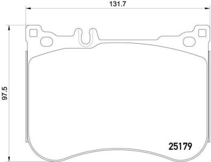 Гальмівні колодки дискові BREMBO P50095
