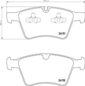 Тормозные колодки дисковые BREMBO P50115