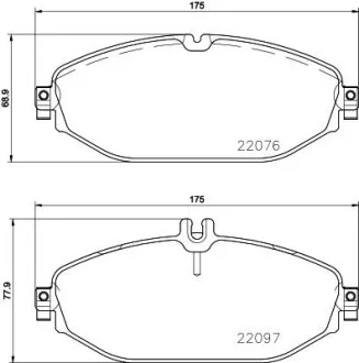 Тормозные колодки дисковые BREMBO P50124