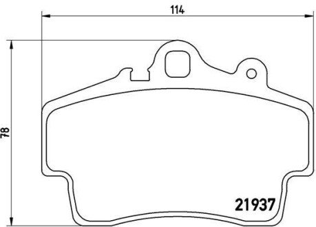 Тормозные колодки комплект. BREMBO P65 007