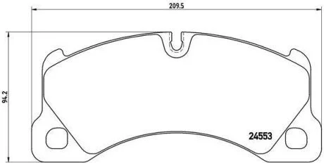Тормозные колодки дисковые BREMBO P65017