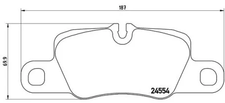 Гальмівні колодки комплект. BREMBO P65 020