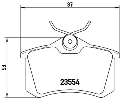 Гальмівні колодки комплект. BREMBO P68 024