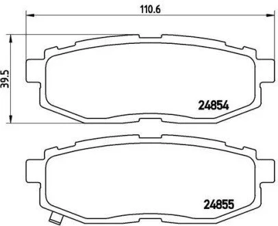 Гальмівні колодки дискові BREMBO P78018