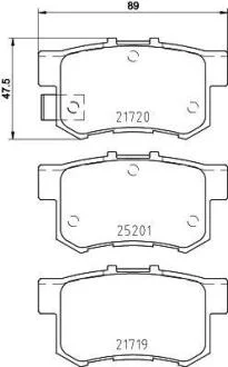 Гальмівна колодка BM BREMBO P 79 027