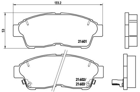 Гальмівні колодки дискові BREMBO P83034 (фото 1)