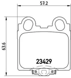 Тормозные колодки комплект. BREMBO P83 045