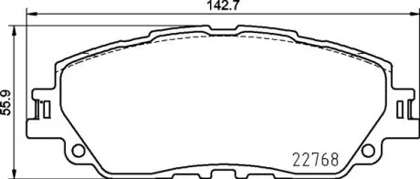 Гальмівні колодки пер Toyota Rav4 18- BREMBO P83172