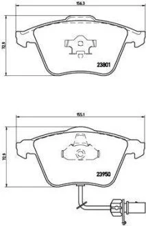 Гальмівні колодки комплект. BREMBO P85 097