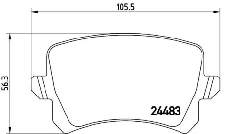 Тормозные колодки дисковые BREMBO P85108