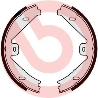 Тормозные колодки барабанные BREMBO S50525