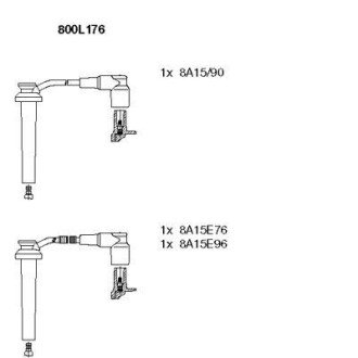 Комплект проводов FORD Mondeo "2,5(V6) "00-07 BR800L176 BREMI 800L176