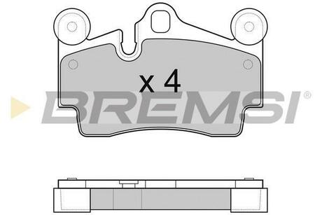 Гальмівні колодки зад. Audi Q7/Touareg/Cayenne (Brembo) (112,2x73,2x16,2) BREMSI BP3097