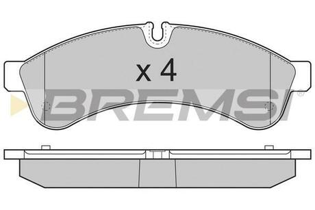 Тормозные колодки зад. Daily 06- BREMSI BP3365 (фото 1)