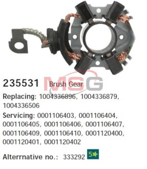 Щеткодержатель стартера CG235531 CARGO 235531