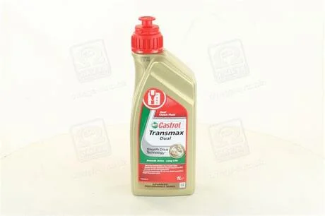 Олива трансміс. Transmax DUAL (Каністра 1л)) CASTROL 15D917 (фото 1)