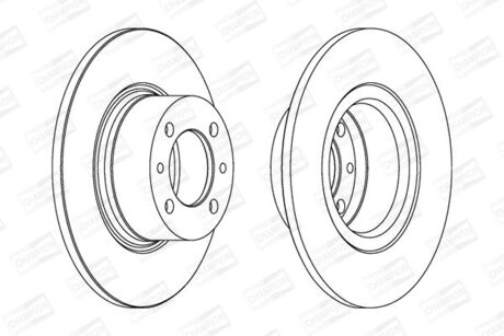Диск гальмівний ВАЗ 2101 передн. (2 шт.) CHAMPION 561074CH