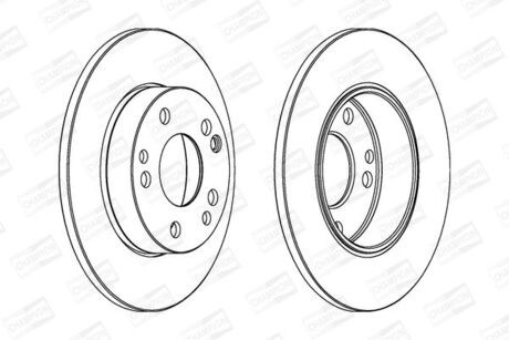 Гальмівний диск передній Mercedes 170 (W170), 190 (W201) CHAMPION 561330CH (фото 1)