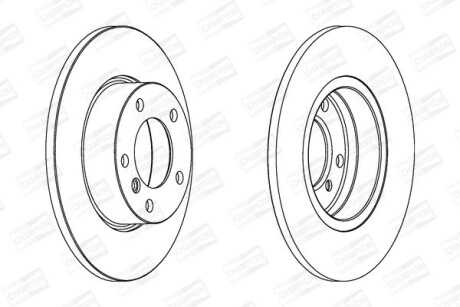 Гальмівний диск CHAMPION 561550CH (фото 1)