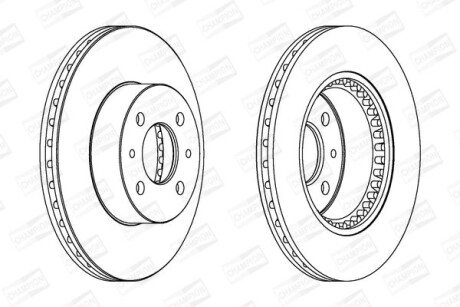 Гальмівний диск CHAMPION 561592CH