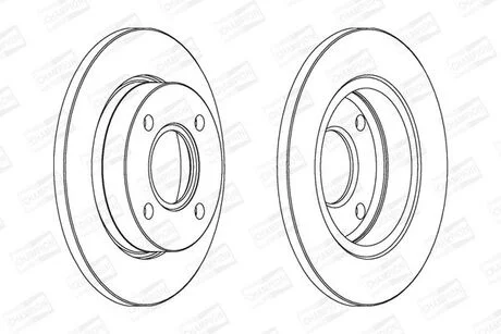 Гальмівний диск передній FORD FIESTA, KA/ MAZDA 121 CHAMPION 562038CH