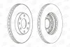 Диск тормозной передний (цена за 2шт.) Opel Astra (98-) CHAMPION 562069CH (фото 1)