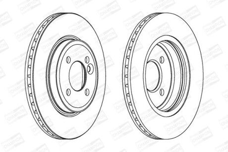 Гальмівний диск CHAMPION 562139CH (фото 1)