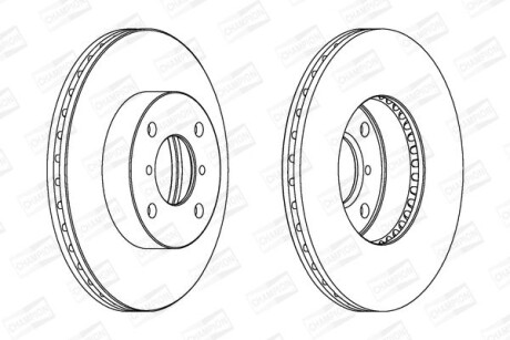 Гальмівний диск CHAMPION 562179CH (фото 1)