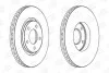 Гальмівний диск передній CHRYSLER GRAND VOYAGER, VOYAGER/ DODGE CARAVAN/ FIAT FREEMONT CHAMPION 562292CH (фото 1)