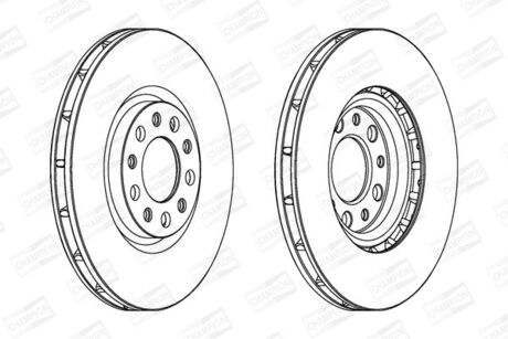 Тормозной диск CHAMPION 562299CH