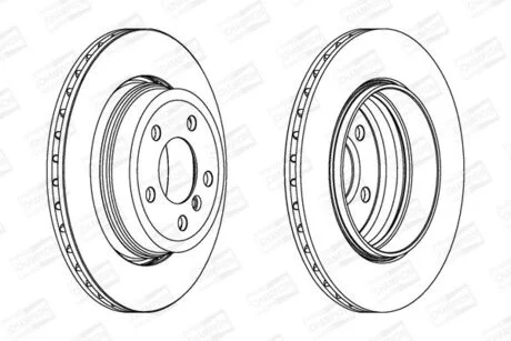 Гальмівний диск задній BMW X3 CHAMPION 562327CH1