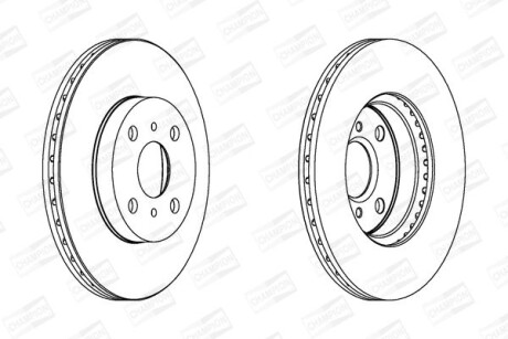 Гальмівний диск CHAMPION 562409CH